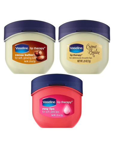 Bálsamos Labiales Vaseline 3-Pack Mini 7.09g Crme Brlée