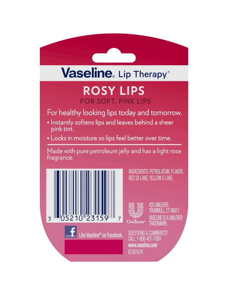 Bálsamos Labiales Vaseline 3-Pack Mini 7.09g Crme Brlée Bálsamos Labiales Vaseline 3-Pack Mini 7.09g Crme Brlée