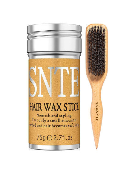 Juego de Cepillo y Cera para Cabello Samnyte - Suaviza Frizz Juego de Cepillo y Cera para Cabello Samnyte - Suaviza Frizz