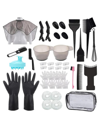 Kit de Coloración de Cabello Sievic 42 Piezas Accesorios