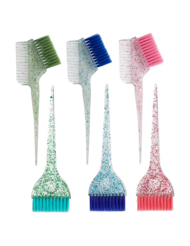 Juego de Pinceles y Peines para Tinte de Cabello KOENWEENI 6 Piezas