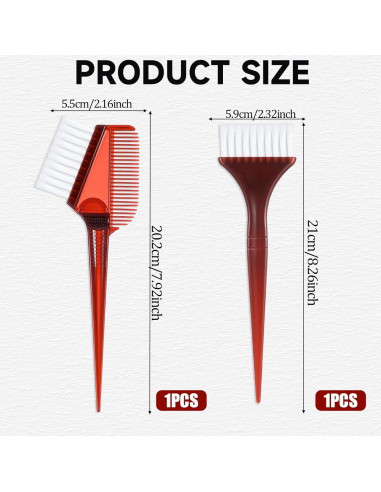 Kit de Brochas Profesionales para Teñir Cabello Sliverdew - 2 Piezas
