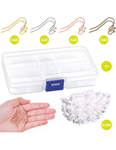 Kit de Ganchos para Aretes Audab 480pcs - 240 Ganchos y Respaldos 2