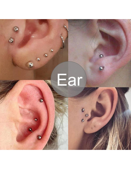 Piercings Falsos Adhesivos Longita - 180 Piezas de Acero Inoxidable Piercings Falsos Adhesivos Longita - 180 Piezas de Acero Inoxidable