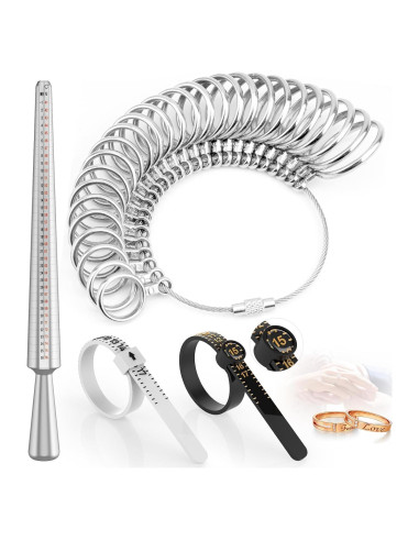 Juego de herramientas para medir anillos JAZORR 27 piezas