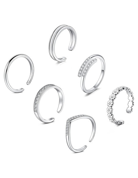 Anillos y Tobilleras de Acero Inoxidable Zolure para Mujeres Anillos y Tobilleras de Acero Inoxidable Zolure para Mujeres
