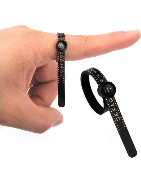 Kit de Medición de Tallas de Anillos TUNQISM 27 PZS Acero Inoxidable Kit de Medición de Tallas de Anillos TUNQISM 27 PZS Acero Inoxidable