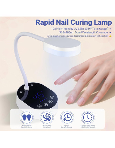 Lámpara UV para Uñas Dongguan M7 - 36W, Detección Inteligente