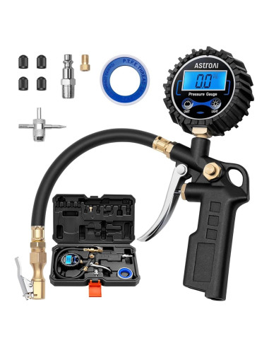 Medidor de Presión de Neumáticos Digital AstroAI con Inflador 3-250 PSI