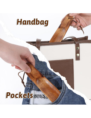 Cuchara de Zapato de Madera Piriuuo 15.24 cm Antideslizante