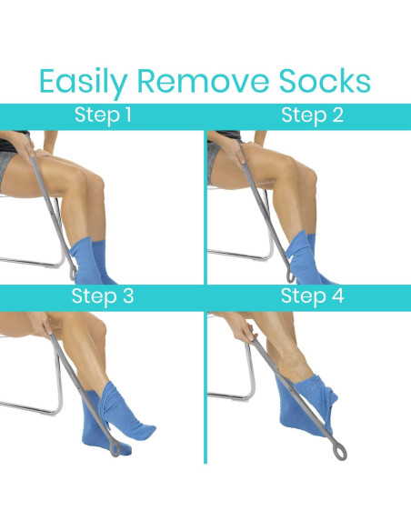 Calzador Largo Plegable Vive Health 58 cm con Mango Cómodo Calzador Largo Plegable Vive Health 58 cm con Mango Cómodo