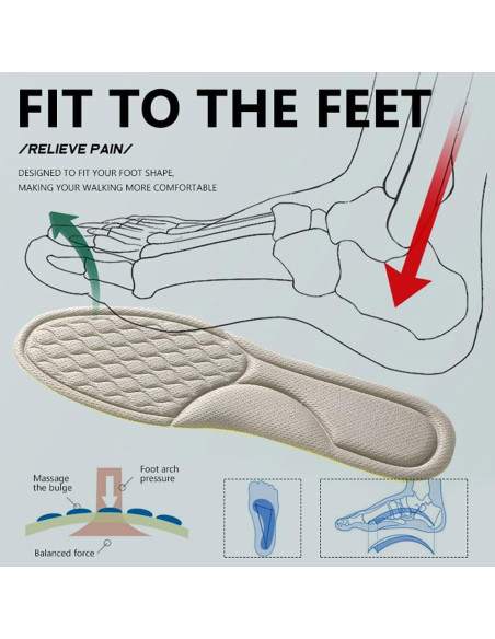 Plantillas Antiodor XINIFOOT para Hombres 8-11, Transpirables Plantillas Antiodor XINIFOOT para Hombres 8-11, Transpirables