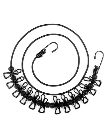 Cuerda de Viaje Retráctil HAWATOUR 3.05m con 12 Pinzas Cuerda de Viaje Retráctil HAWATOUR 3.05m con 12 Pinzas