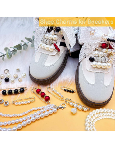 44 Encantos para Zapatos Lospfo - Decoración Elegante para Mujeres 44 Encantos para Zapatos Lospfo - Decoración Elegante para Mujeres