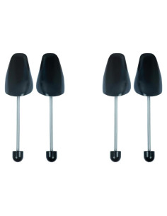 2 Pares de Árboles para Zapatos de Plástico Amberclare - Negro