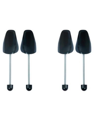 2 Pares de Árboles para Zapatos de Plástico Amberclare - Negro