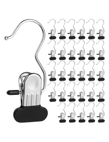Pinzas de Ropa AAPPD 30 Piezas Clips de Acero Inoxidable