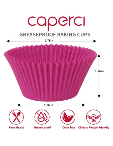 Forros para Cupcakes Estándar Caperci 350 Unidades Coloridos