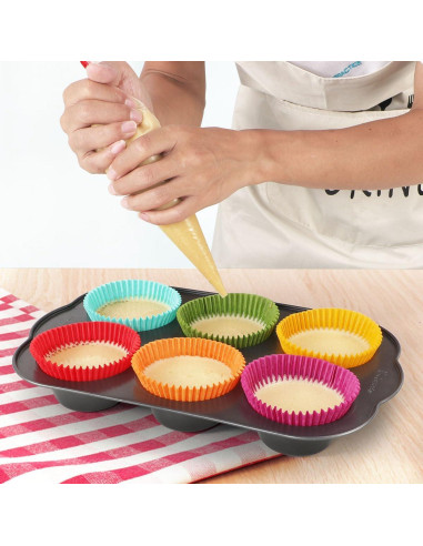 Forros para Cupcakes Estándar Caperci 350 Unidades Coloridos