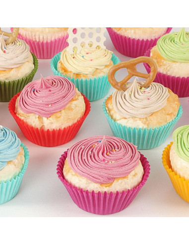 Forros para Cupcakes Estándar Caperci 350 Unidades Coloridos