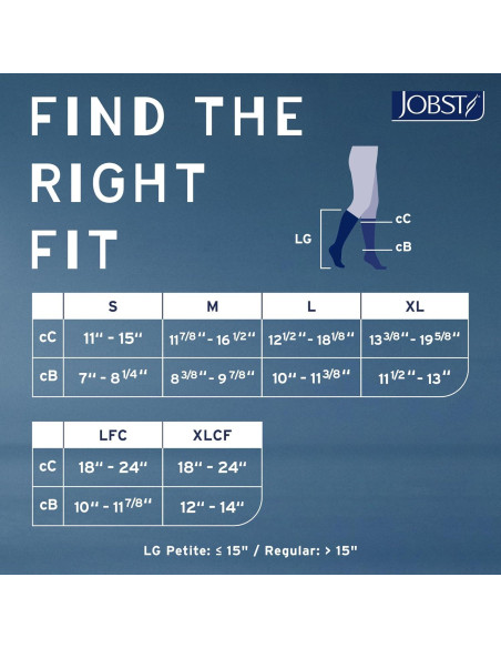 Calcetines de Compresión JOBST Relief hasta la Rodilla 30-40 mmHg Negro Grande Calcetines de Compresión JOBST Relief hasta la Rodilla 30-40 mmHg Negro Grande