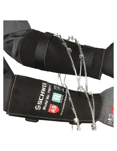 Mangas de brazo Schwer PM915 A9 - Protección contra cortes 20.32 cm Mangas de brazo Schwer PM915 A9 - Protección contra cortes 20.32 cm