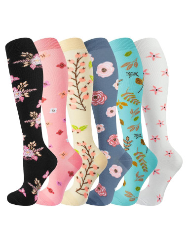 Calcetines de Compresión Bropite 20-30 mmHg Unisex - 6 Pares