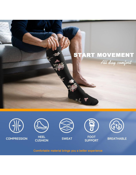 Calcetines de Compresión Bropite 20-30 mmHg Unisex - 6 Pares Calcetines de Compresión Bropite 20-30 mmHg Unisex - 6 Pares