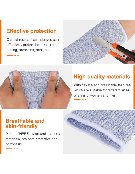 Mangas Protectores Neer 4 Pares para Antebrazo - Resistente a Cortes Mangas Protectores Neer 4 Pares para Antebrazo - Resistente a Cortes