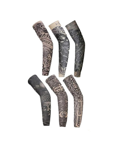 Mangas de Tatuaje Temporal Unisex Beetoo - Paquete de 6