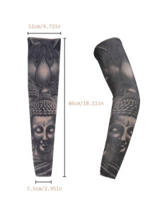Mangas de Tatuaje Temporal Unisex Beetoo - Paquete de 6 2
