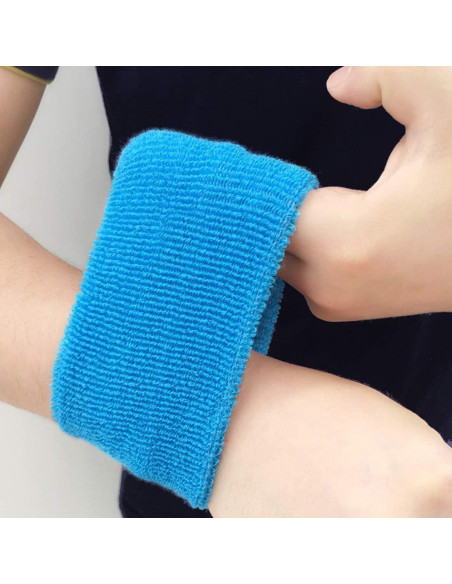 8 Pares de Muñequera Deportiva Absorbente de Sudor Payanwin 8 Pares de Muñequera Deportiva Absorbente de Sudor Payanwin