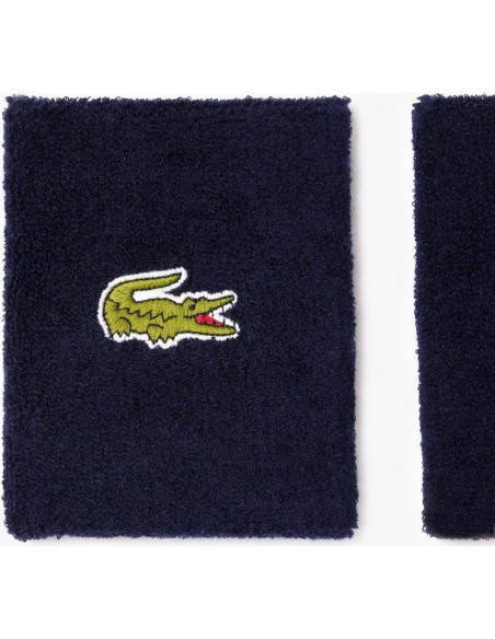Muñequera Unisex Lacoste RL9272-51 Jersey Elástico Azul Marino Muñequera Unisex Lacoste RL9272-51 Jersey Elástico Azul Marino