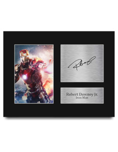 Foto firmada Robert Downey Jr. como Iron Man - HWC Trading