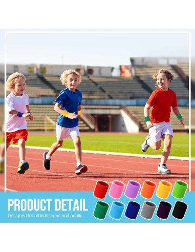Muñequera de Algodón Sosation 100 Piezas Deportivas Unisex