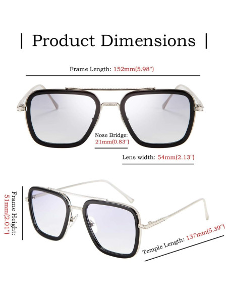 Gafas de Sol Cuadradas FEISEDY Retro UV400 para Mujeres Gafas de Sol Cuadradas FEISEDY Retro UV400 para Mujeres