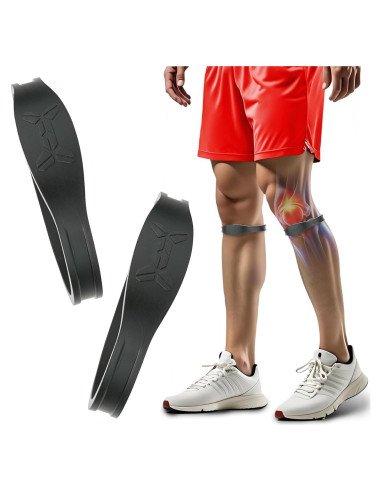 Faja de Rodilla HYLER para Tendón Patelar - Alivio Dolor - Negro