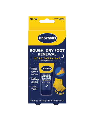 Tratamiento Nocturno para Pies Secos Dr. Scholl's 85g con Calcetines