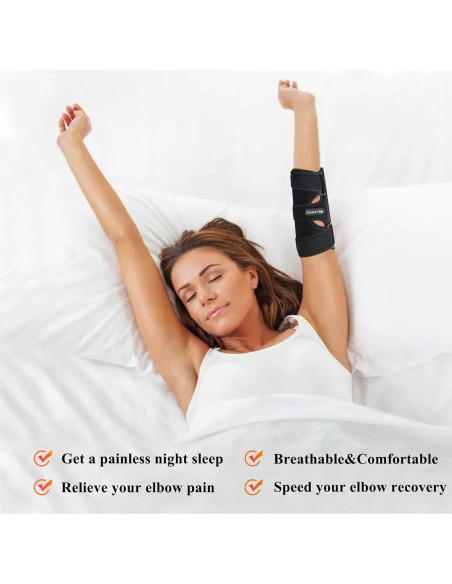 Férula de Codo Reamphy Ajustable para Sueño Nocturno Férula de Codo Reamphy Ajustable para Sueño Nocturno