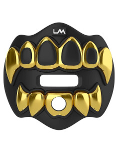 Protector Bucal Loudmouth 3D Grillz Cromo Negro/Dorado