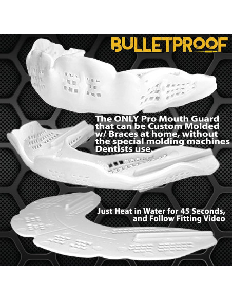 Protector Bucal BulletProof para Frenos - Ultra Delgado y Fuerte Protector Bucal BulletProof para Frenos - Ultra Delgado y Fuerte