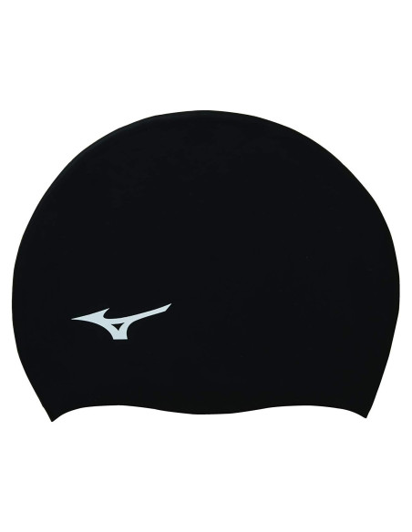 Gorro de Natación de Silicona Mizuno Unisex Negro Gorro de Natación de Silicona Mizuno Unisex Negro