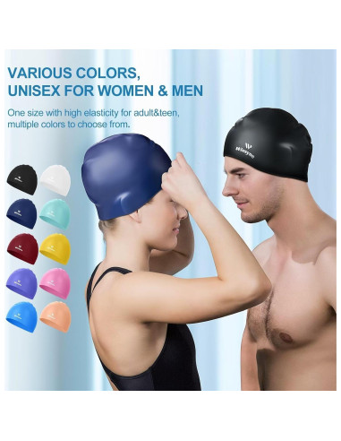 Gorras de Natación de Silicona Winsyne - 2 Unidades Unisex