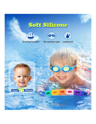 Gafas de Natación Aegend para Niños 4-16 Años Anti-Vaho UV
