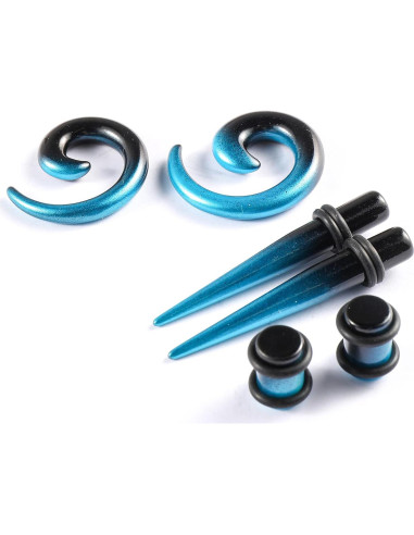 Kit de Estiramiento de Orejas Memsion 54 Piezas 14G a 00G