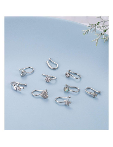 Conjunto de 9 Anillos Falsos para Nariz Masedy - Sin Perforación