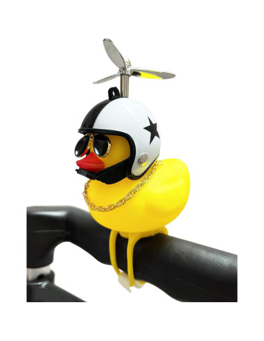Campana de Bicicleta Omeet Pato Amarillo con Luz LED