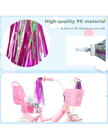 Campana de Bicicleta Vortika Unicornio + 2 Cintas Decorativas