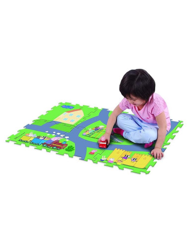 Alfombra de Juego Peppa Pig 6 Piezas 71x48 cm