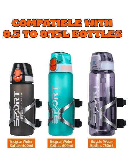 Soporte para Botella de Agua Matykit - Doble Fijación Velcro - 2 Unidades Soporte para Botella de Agua Matykit - Doble Fijación Velcro - 2 Unidades